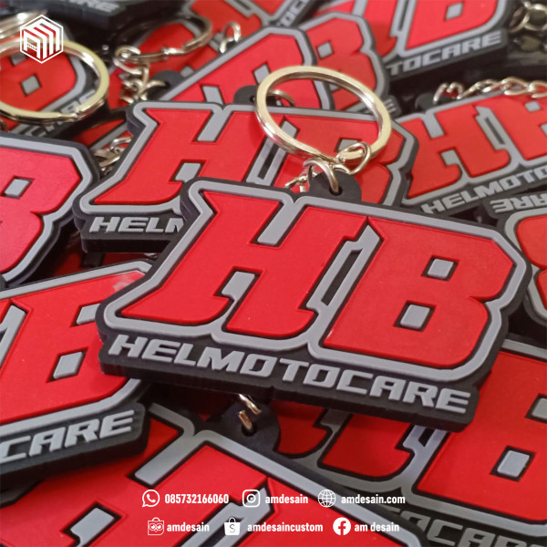 Gantungan Kunci Karet HB Motor