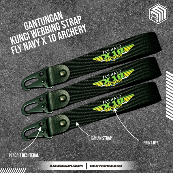 Gantungan Kunci Webbing Strap