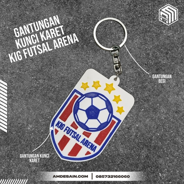 Gantungan Kunci Karet KIG Futsal Arena