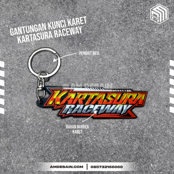 GANTUNGAN KUNCI KARET RACING RACE WAY A