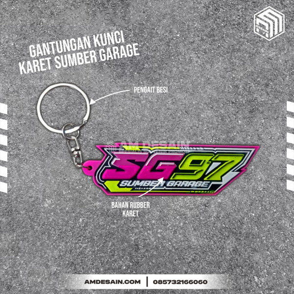 Gantungan Kunci Karet Racing  Sumber Garage A
