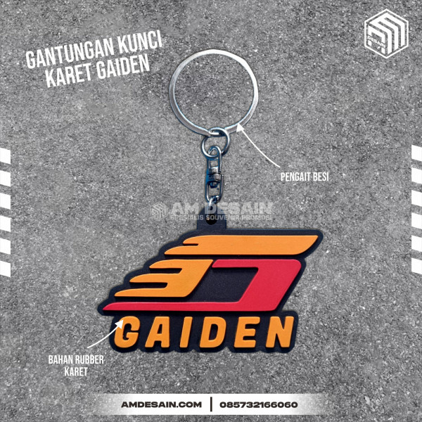 Gantungan Kunci Karet Gaiden