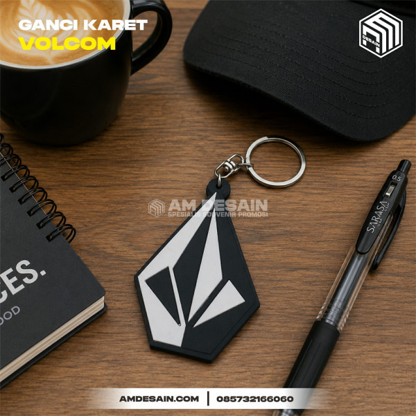 Gantungan Kunci Karet Volcom